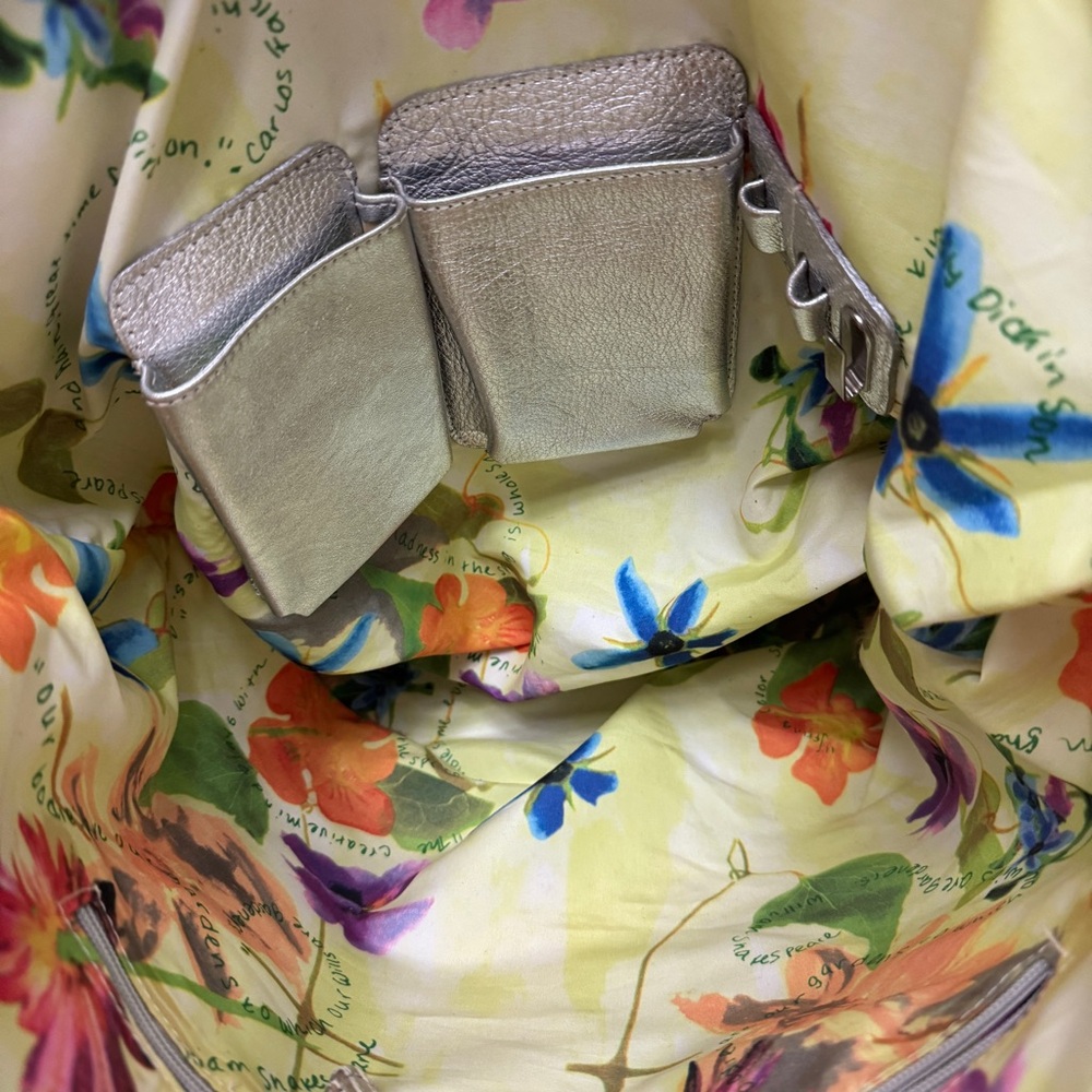 Carlos Falchi's Signature Tote in Grey Silver - Picture 8 of 13